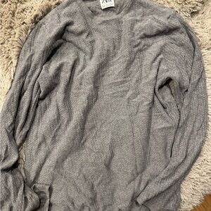 Zara Heather Gray Pullover